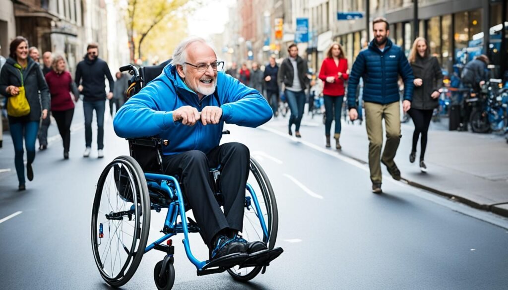 超輕輪椅的便利移動性